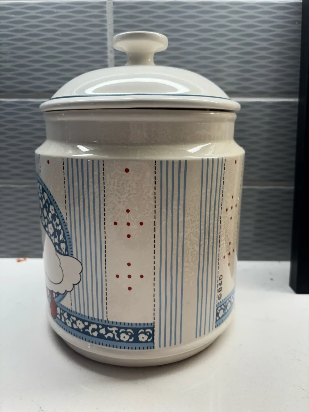 B&D Vintage Blue Goose Canister
